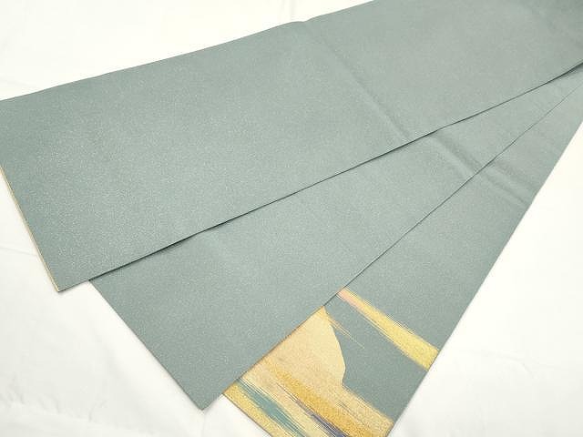 平和屋着物●綴れ　太鼓柄袋帯　遠山文　金銀糸　正絹　逸品　CAAX9506yk 平和屋着物○綴れ 太鼓柄袋帯 遠山文 金銀糸 正絹 逸品 CAAX9506yk