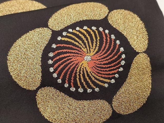 平和屋着物○六通柄 本袋帯 舞花文 金銀糸 正絹 逸品 CAAX9588yk