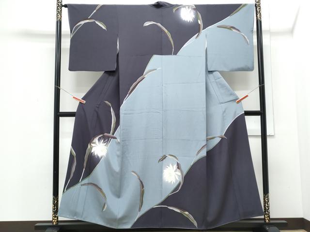 平和屋着物●訪問着　蛍暈し　草花文　ますいわ屋扱い　正絹　逸品　CAAY0579th