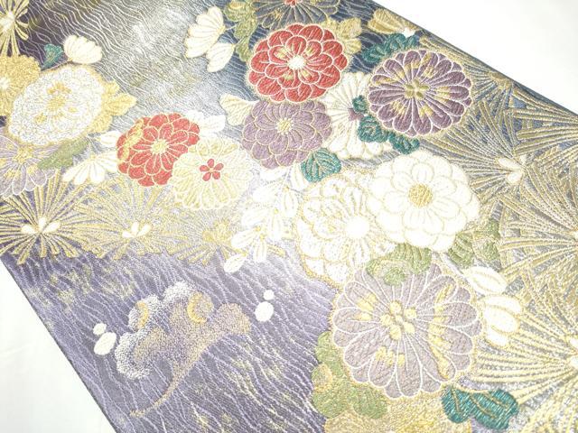 平和屋着物●六通柄袋帯　煌彩辻が花　金銀糸　正絹　逸品　CAAY2553hy 平和屋着物○六通柄袋帯 煌彩辻が花 金銀糸 正絹 逸品 CAAY2553hy