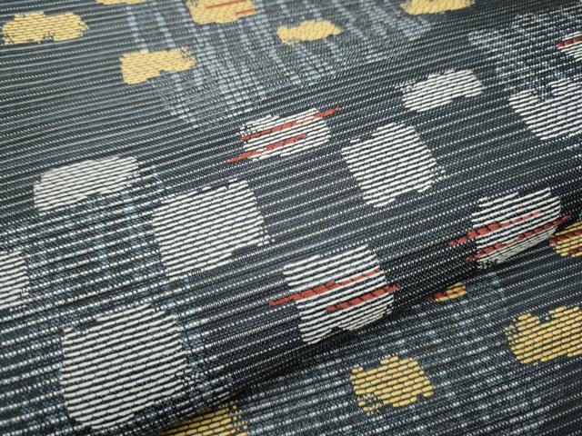 平和屋着物○両面 六通柄袋帯 幾何学文様 正絹 逸品 CAAY2600hy