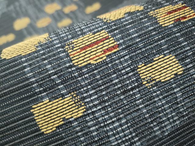 平和屋着物○両面 六通柄袋帯 幾何学文様 正絹 逸品 CAAY2600hy