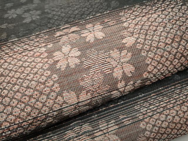 平和屋着物●両面　六通柄袋帯　幾何学文様　正絹　逸品　CAAY2600hy 平和屋着物○両面 六通柄袋帯 幾何学文様 正絹 逸品 CAAY2600hy