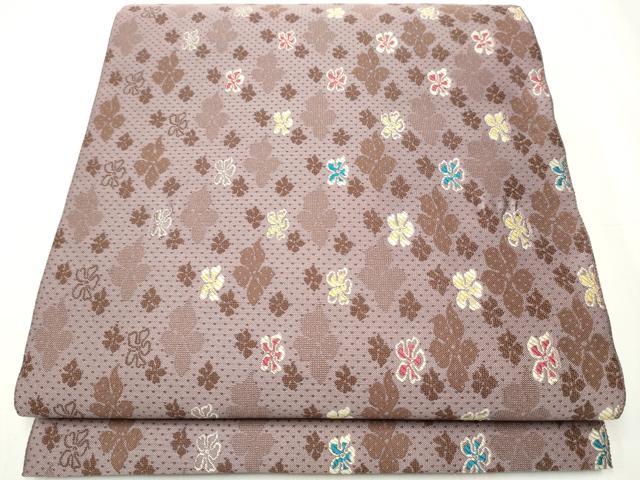 平和屋着物●両面　六通柄袋帯　舞花文　正絹　逸品　CAAY2614hy