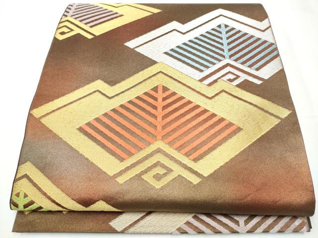 平和屋着物●西陣　川島織物　六通柄　本袋帯　唐織　吉祥枝松葉文　金銀糸　引箔　正絹　逸品　CAAY2771hy