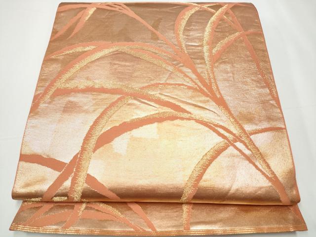 川島織物 六通袋帯 金彩 フォーマル用 袋帯 川島織物 茶系 金彩 蜀江文