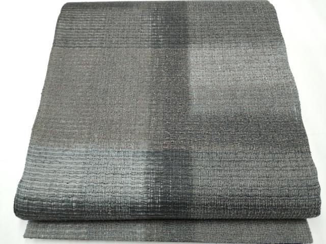 平和屋着物▽スリーシーズン　春夏秋　両面　六通柄袋帯　霞文　金糸　正絹　逸品　CAAY2776hy