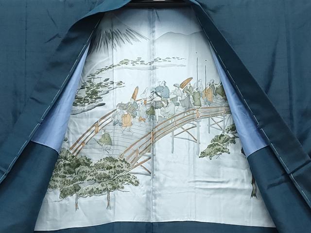 平和屋着物○男性 紬 アンサンブル 褐返色 正絹 逸品 未使用 CAAY2802vf 