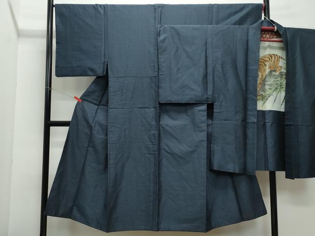 平和屋着物●男性　紬　アンサンブル　吉祥文　正絹　逸品　CAAY2804vf