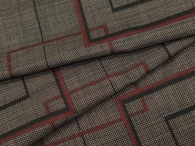 平和屋着物●本場大島紬　7マルキ　吉祥文　正絹　逸品　CAAY2818vf