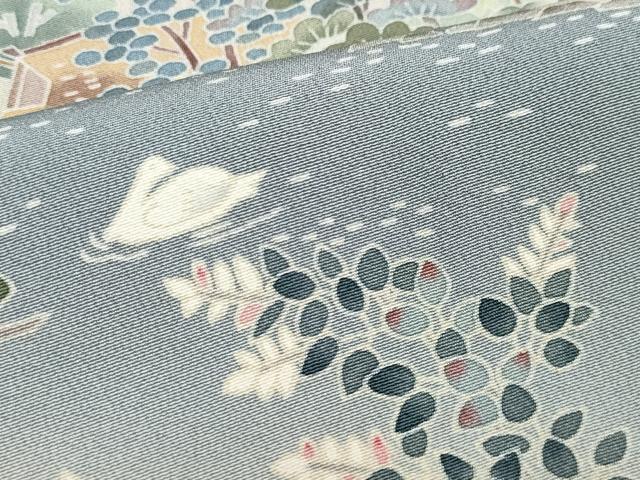 平和屋着物○本加賀友禅作家 浅野冨治男 色留袖 風景草木文