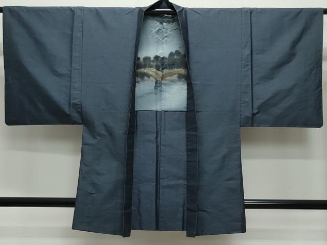 平和屋着物○男性 本場大島紬 アンサンブル 亀甲柄 正絹 逸品 CAAY3013vf