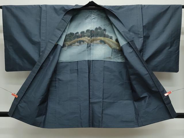 平和屋着物○男性 本場大島紬 アンサンブル 亀甲柄 正絹 逸品 CAAY3013vf 