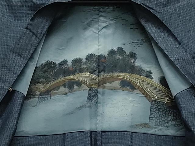 平和屋着物○男性 本場大島紬 アンサンブル 亀甲柄 正絹 逸品 CAAY3013vf