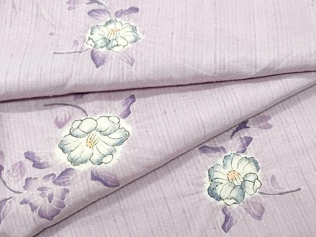 平和屋着物●上質な小紋　紬地　絞り　辻が花　正絹　逸品　CAAY3035vf