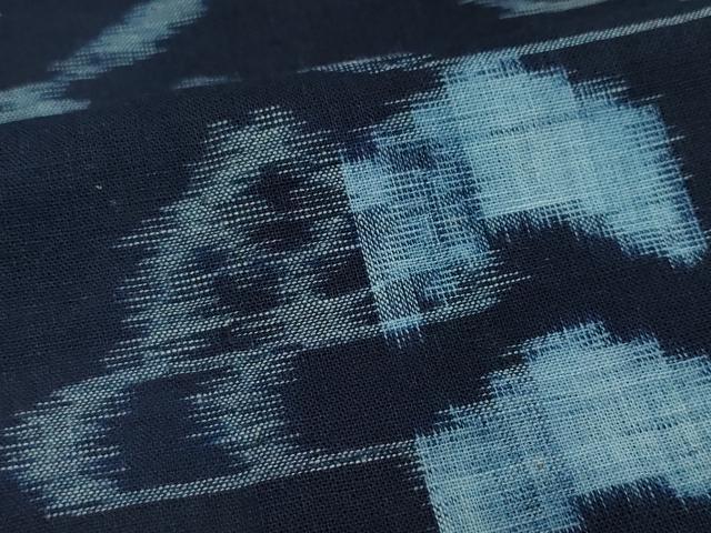 平和屋着物○久留米絣 単衣 流水花文 綿 逸品 CAAY3066vf