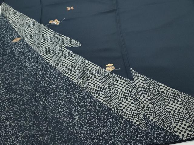 平和屋着物○男性 訪問着 刺繍 宝尽くし文 正絹 逸品 CAAY3110vf