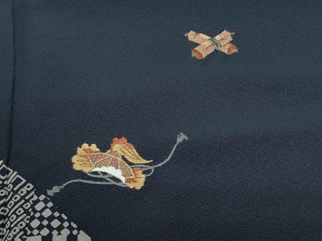 平和屋着物○男性 訪問着 刺繍 宝尽くし文 正絹 逸品 CAAY3110vf