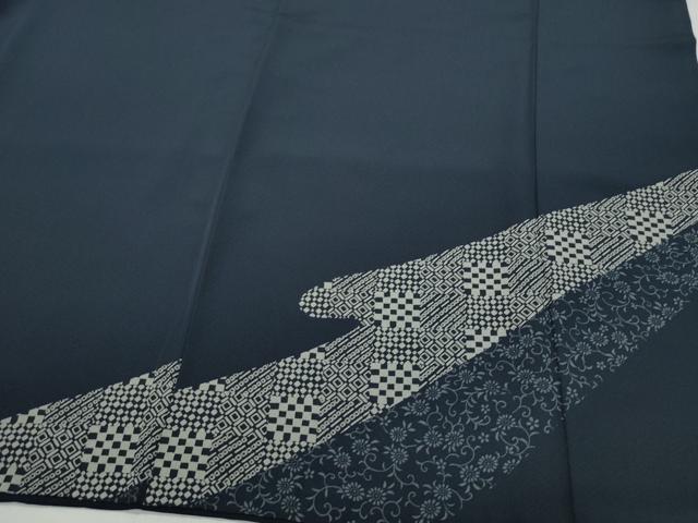 平和屋着物○男性 訪問着 刺繍 宝尽くし文 正絹 逸品 CAAY3110vf