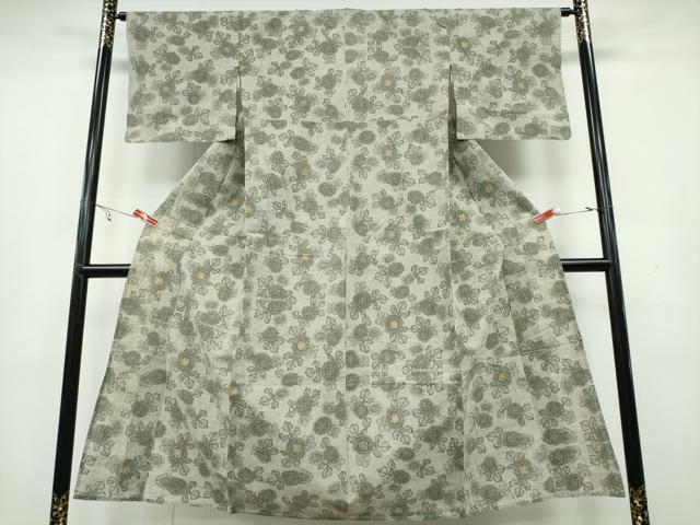 平和屋着物∴夏物 浴衣 舞菊文 綿 逸品 CAAY4406ng