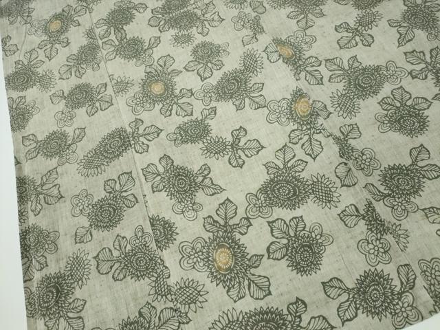 平和屋着物∴夏物 浴衣 舞菊文 綿 逸品 CAAY4406ng