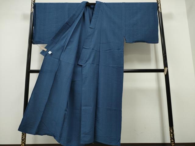 平和屋着物∴夏物　男性　阿波しじら織　浴衣　縞　綿　逸品　CAAY4462ng_2