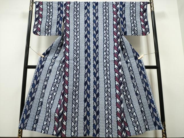 平和屋着物∴夏物　浴衣　枝葉間道　CAAY4465ng