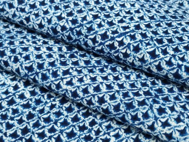 平和屋着物∴夏物　男性　浴衣　有松鳴海絞り　三浦絞り　綿　逸品　CAAY4545ng