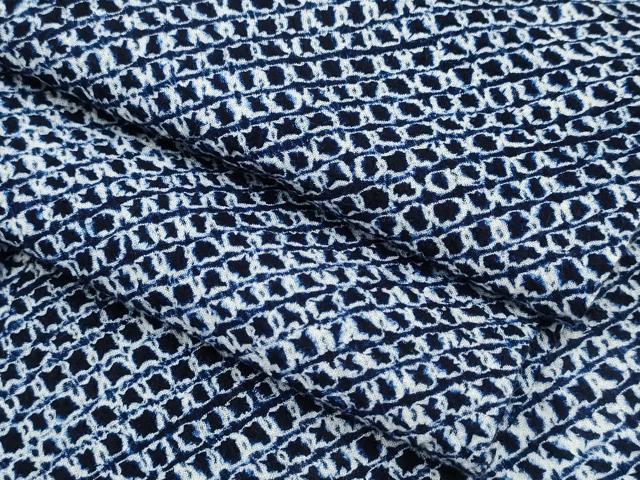 平和屋着物∴夏物　男性　浴衣　有松鳴海絞り　三浦絞り　斜線文　綿　逸品　CAAY4546ng_5