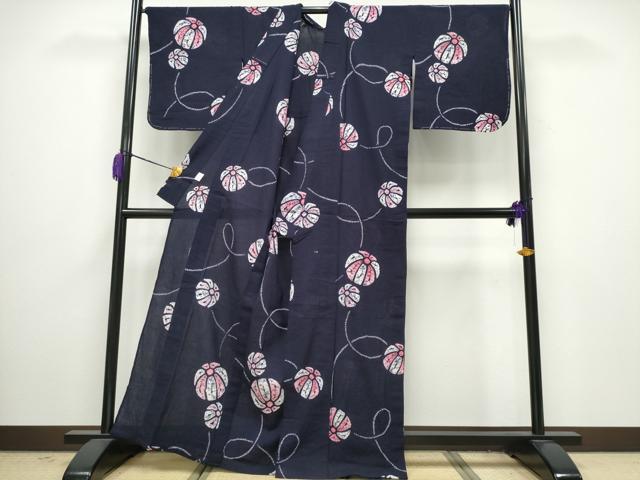 平和屋着物∴夏物　浴衣　有松鳴海絞り　鞠　綿　逸品　未使用　CAAY4564ng 平和屋着物∴夏物 浴衣 有松鳴海絞り 鞠 綿 逸品 未使用 CAAY4564ng