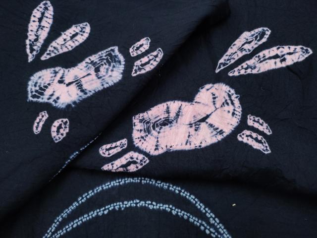 平和屋着物∴夏物　浴衣　有松鳴海絞り　跳兎芝草文　綿　逸品　未使用　CAAY4566ng