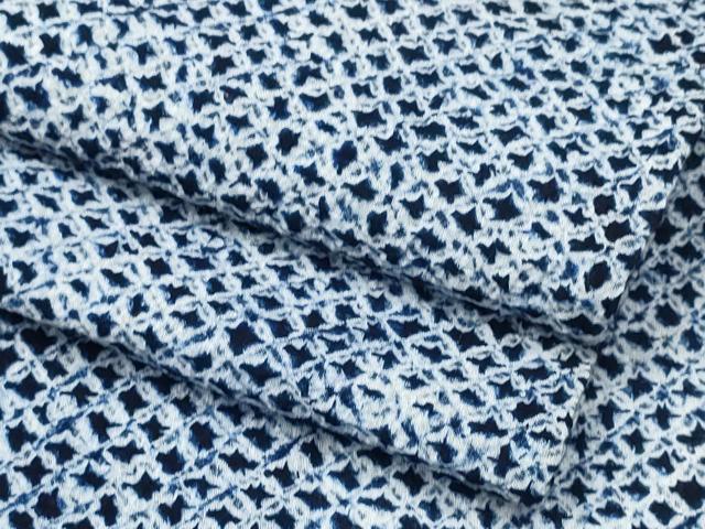 平和屋着物∴夏物　男性　浴衣　有松鳴海絞り　三浦絞り　綿　逸品　CAAY4791ng