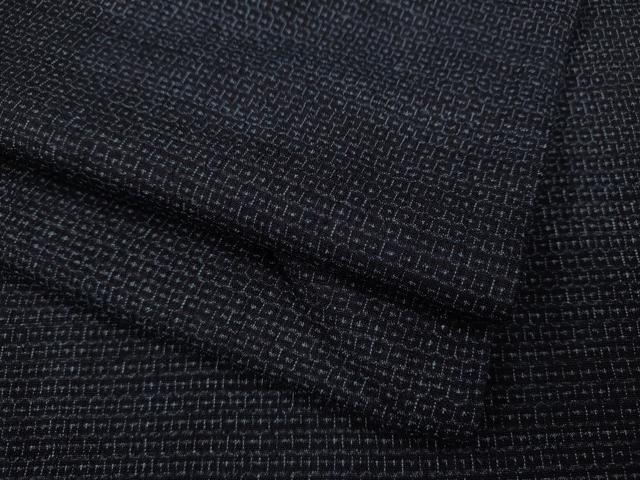 平和屋着物●男性　結城紬　80亀甲　総詰め　正絹　逸品　CAAY4802ut