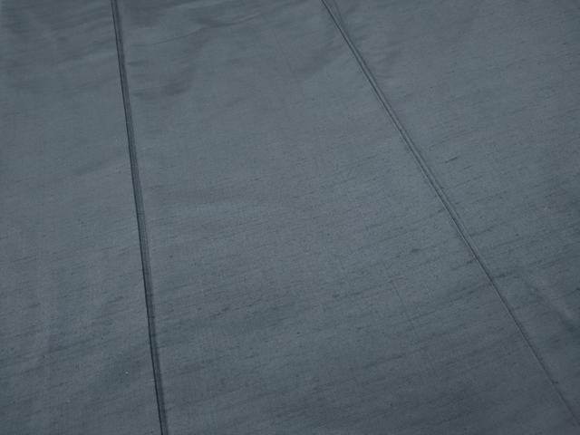 平和屋着物○男性 紬 薄鼠色 キングサイズ 正絹 逸品 CAAY4807ut