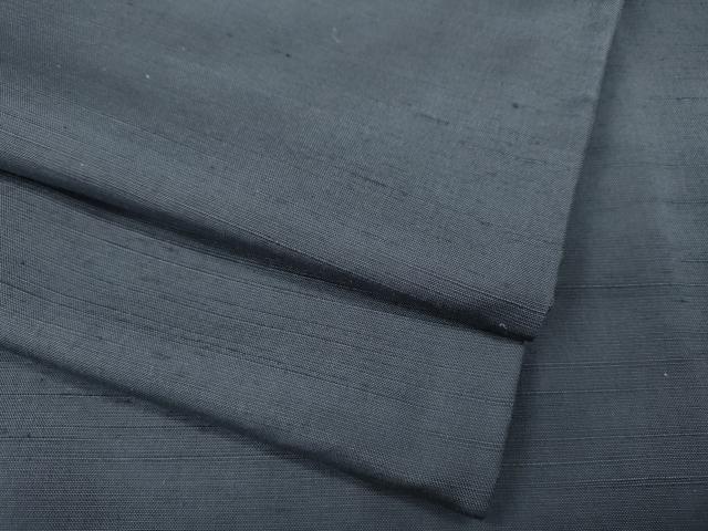 平和屋着物●男性　紬　薄鼠色　キングサイズ　正絹　逸品　CAAY4807ut