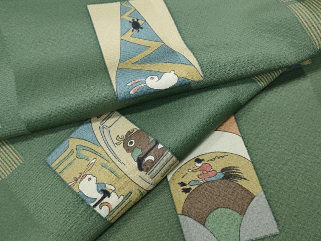 平和屋着物●上質な小紋　昔話　正絹　逸品　CAAY4846ut