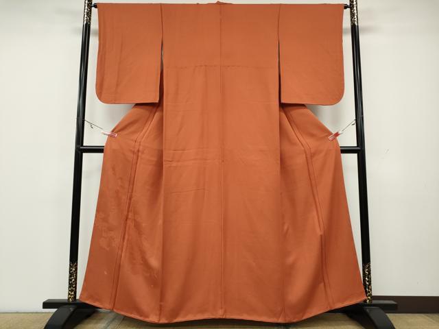 平和屋着物●豪華色留袖　五木ひろし　人物花文　照柿色　正絹　逸品　CAAY4904ut