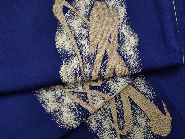 平和屋着物●上質なお召　吉祥文　金糸　正絹　逸品　未使用　CAAY4912ut