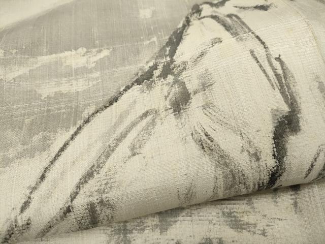 平和屋着物○訪問着 作家物 紬地 手描き 遠山文 正絹 逸品 CAAY4961ut