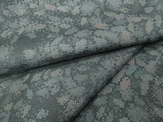 平和屋着物●本場大島紬　9マルキ　舞葉文　正絹　逸品　CAAY4991ut