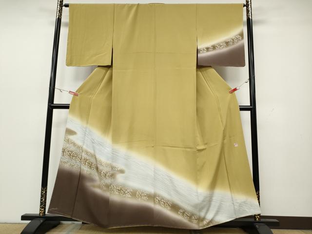 平和屋着物●訪問着　作家物　流水吉祥文　暈し染め　鈴乃屋扱い　正絹　逸品　未使用　CAAY5002ut