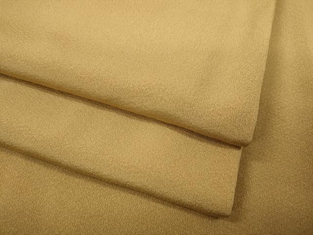 平和屋着物●上質な色無地　＆#40643；橡色　鈴乃屋扱い　正絹　逸品　CAAY5004ut