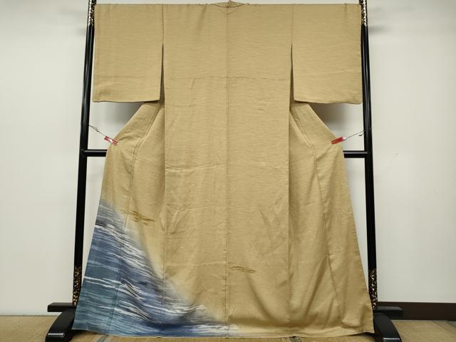 平和屋着物●訪問着　モール織　吉祥文　暈し染め　正絹　逸品　CAAY5014ut
