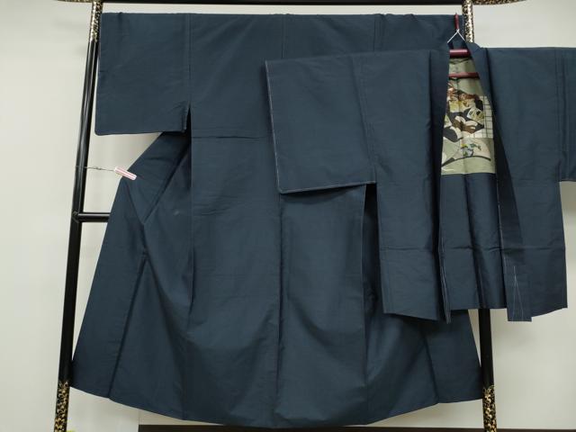 平和屋着物●男性　本場大島紬　アンサンブル　80亀甲　総詰め　正絹　逸品　未使用　CAAY5052ut