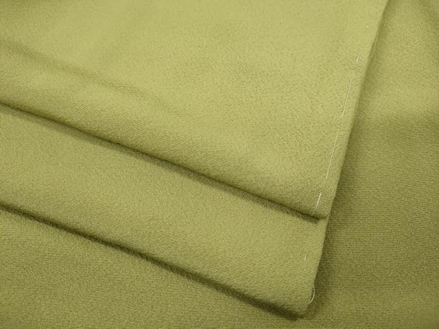 平和屋着物●上質な色無地　抹茶色　正絹　逸品　未使用　CAAY5068ut