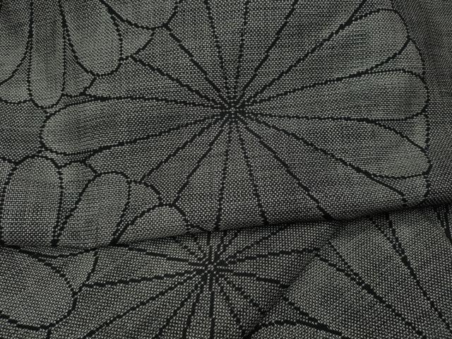 平和屋着物●本場大島紬　9マルキ　舞菊文　正絹　逸品　CAAY5092ut