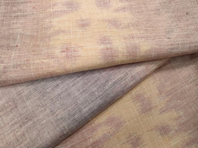 平和屋着物●上質な紬　霞吉祥間道　正絹　逸品　未使用　CAAY5110ut