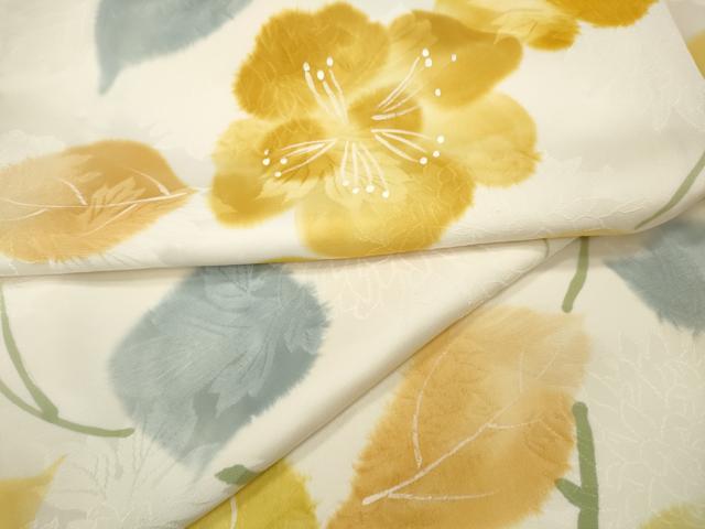 平和屋着物●上質な小紋　枝花文　正絹　逸品　CAAY5123ut