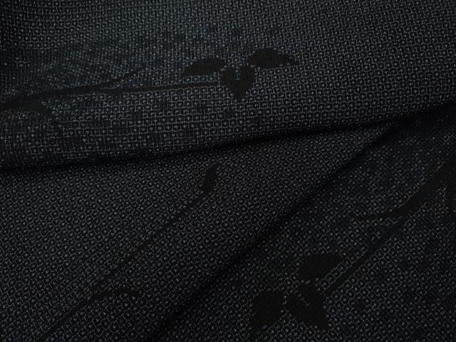 平和屋着物●本塩沢　110亀甲　枝花文　正絹　逸品　未使用　CAAY5173ut