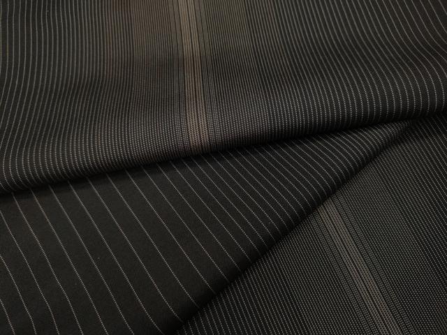 平和屋着物●本場縞大島紬　縞　正絹　逸品　CAAY5176ut